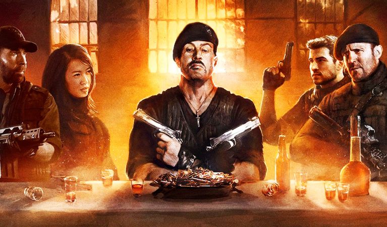 Sylvester Stallone Edits Expendables 4 Screenplay During Dinner 2