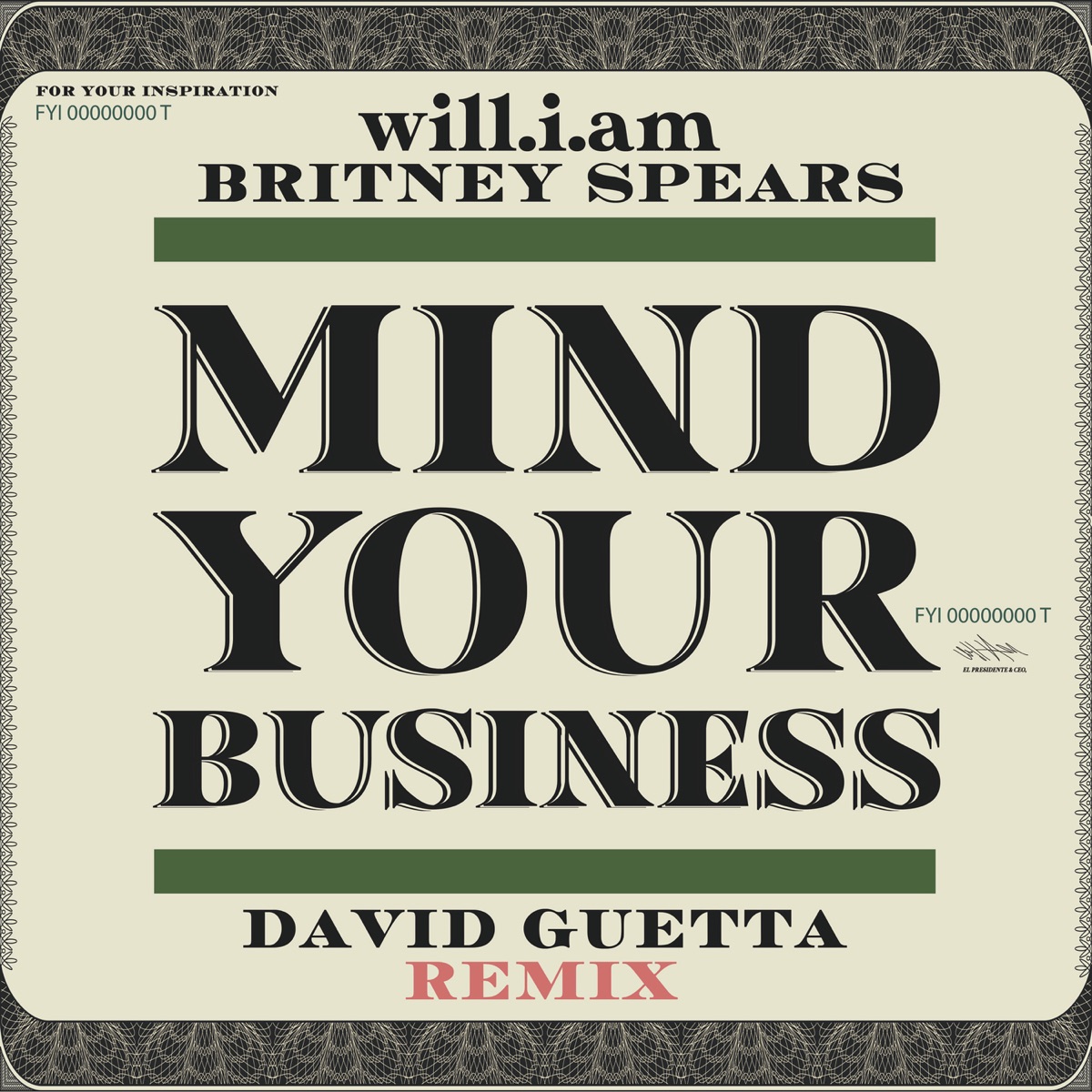 Will.i.am MIND YOUR BUSINESS (David Guetta Remix) Mp3 Download